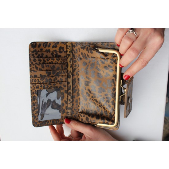 Evanna Large Clip Wallet Leopardprint